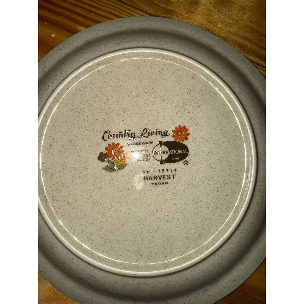 Lot of 2 Vtg International China Floral salad Plates Country Living‎ 7
